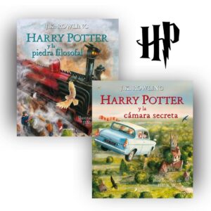 Pack Harry Potter 1 y 2 - ILUSTRADO - J K Rowling - 2 libros