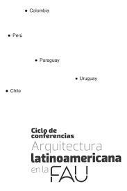 ARQUITECTURA LATINOAMERICANA EN LA FAU