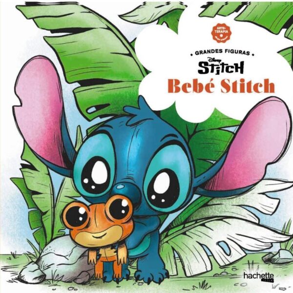 ARTETERAPIA DIBUJOS ANTIESTRES GRANDES FIGURAS - BEBE STITCH