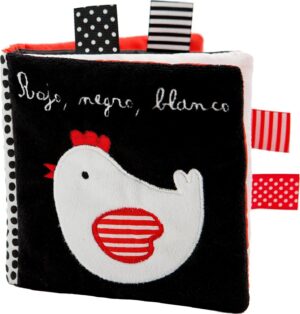 ROJO, NEGRO, BLANCO LOS AMIGOS DE LA GALLINA (LIBRO DE TELA)
