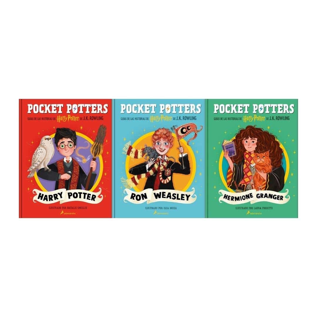 6666666668442PACK POCKET POTTERS - Harry + Hermione + Ron