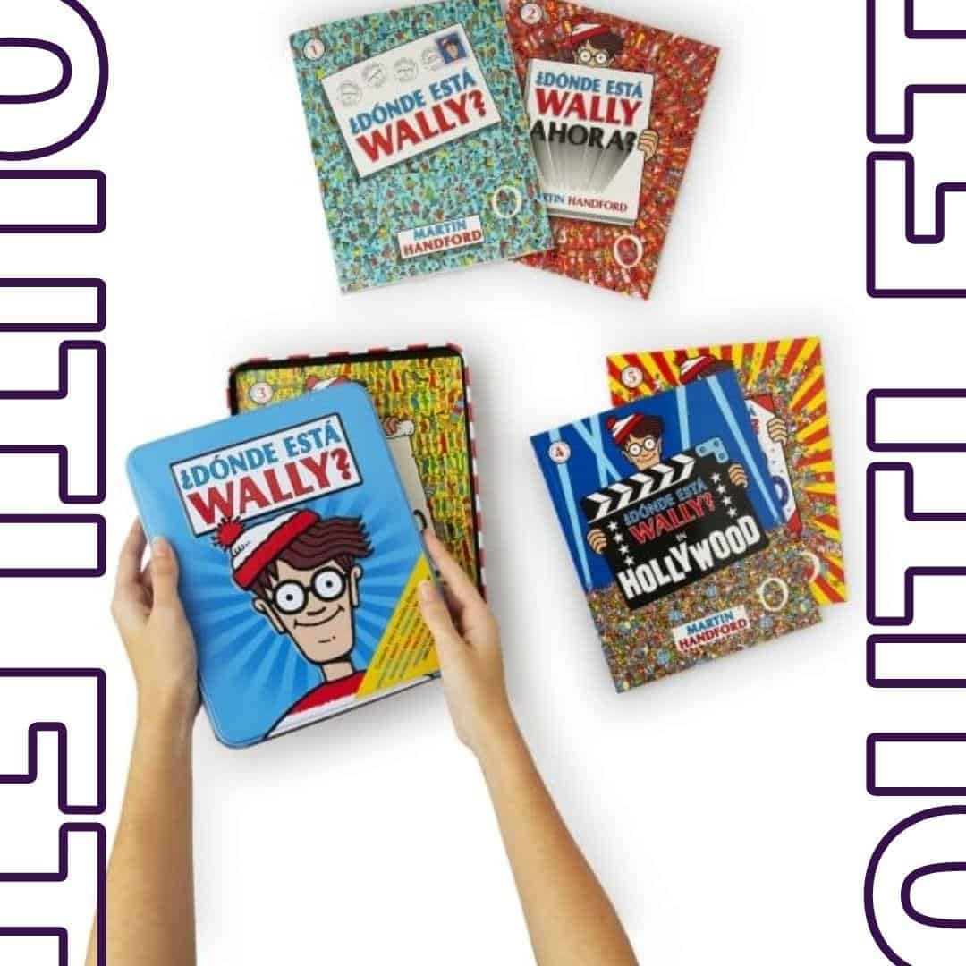 0008417921835OUTLET - DONDE ESTA WALLY? (CAJA METALICA) 5 LIBROS