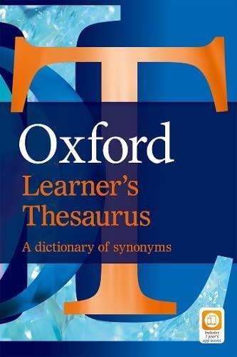 9780194840811OXFORD LEARNER'S THESAURUS - A DICTIONARY OF SYNONYMS